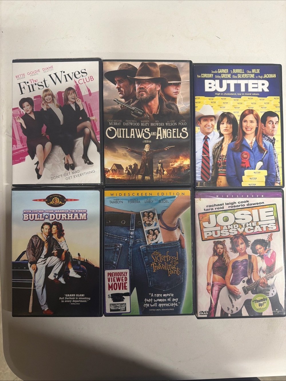 Assorted Movie DVD Box Set - Mixed Titles (White, Black, Blue, Yellow)
